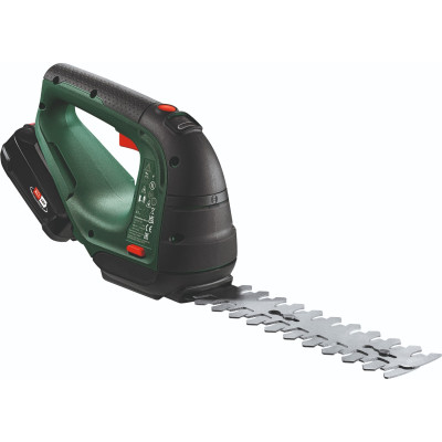 Ножницы для травы аккумуляторные Bosch AdvancedShear 18V-10 + насадка кусторез 10/20см шаг реза 8мм 1xPBA 2.0Ah 2.45кг