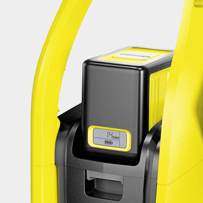 Мінімийка високого тиску Karcher K2 Battery, акумуляторна 18В, 110бар, 340л/год, 4.5кг, без АКБ та ЗП