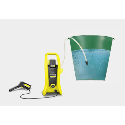 Мінімийка високого тиску Karcher K2 Battery, акумуляторна 18В, 110бар, 340л/год, 4.5кг, без АКБ та ЗП