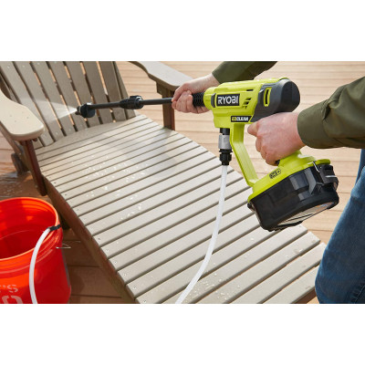 Мийка ручна акумуляторна Ryobi ONE+ RY18PW22A-0 18В 22бар 182л/год 22кг без АКБ та ЗП