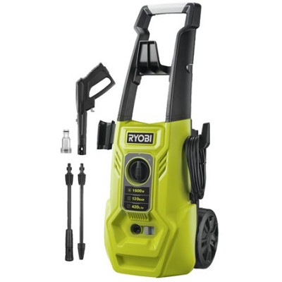 Мінімийка високого тиску Ryobi RY120PWA 1600Вт 120бар 420л/год шланг 5м 8.14кг