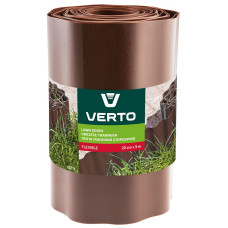 Стрічка газонна Verto, бордюрна, хвиляста, 20смх9м, коричневий
