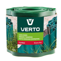 Лента газонная Verto, бордюрная, волнистая, 10смх9м, зеленый
