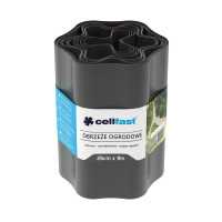 Лента газонная Cellfast, бордюрная, волнистая, 25смх9м, графит