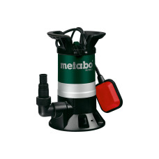 Насос дренажний для брудної води Metabo PS 7500 S , 450Вт, 7.5 куб/год, висота подачі 5 м, занурення до 5м, підключення 1&quot;/1.25&quot;, 4.8 кг