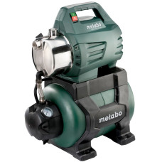 Насосная станция Metabo HWW 4500/25 Inox, 1300 Вт, 4.5 куб/час, высота подачи 48м, всасывание до 8м, ресивер 24л, 17.1кг