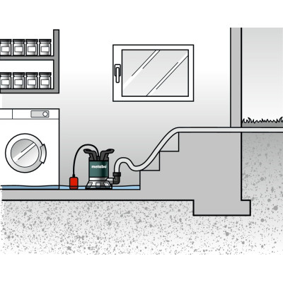 Насос погружний для чистої води Metabo TP 7500 SI, 300Вт, 7500л/г, висота 6.5м, глибина 5м, 0.65бар, 4.2кг