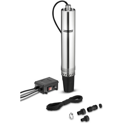Насос свердловинний Karcher ВР 4 Deep Well, 700Вт, 4600 л/г, 43 м, 4.3 бар, 12 м, 105 мм, 35 °C, G1, 7.14 кг