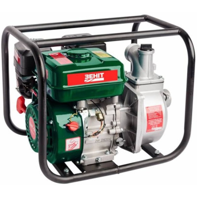 Мотопомпа бензинова Зеніт ЗМП-50 v2.0, 30м3/г (500л/хв), 6.5к.с, 21кг