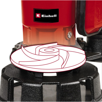 Насос дренажный Einhell GE-DP 900 Cut, 900Вт, 16000л/час, выс. под. 11.5м, погружение 7м, 12.8кг