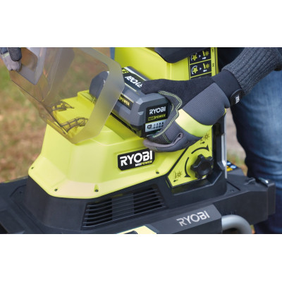 Измельчитель садовый аккумуляторный Max Power Ryobi RY36SHX40-0 36В 40мм 55л низкошумный фреза 18кг без АКБ и ЗП