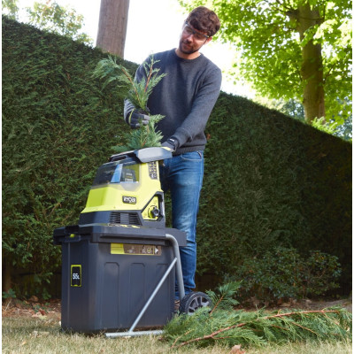 Измельчитель садовый аккумуляторный Max Power Ryobi RY36SHX40-0 36В 40мм 55л низкошумный фреза 18кг без АКБ и ЗП