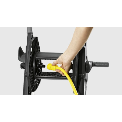 Котушка для шланга Karcher "HT 4.500", складна, регулювання висоти ручки візка, довжина шланга: 1/2" 50м, 5/8" 35м, 3/4" 23м