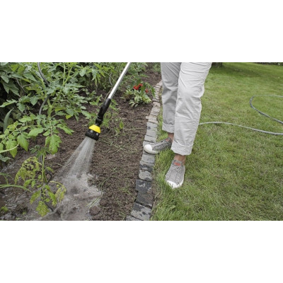 Ороситель ручной Karcher "Plus", Штанга для полива, душ садовый, 6 режимов, поворотное основание