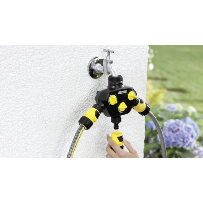 Распределитель для полива Karcher, 3/4", 1", разделитель трехканальный