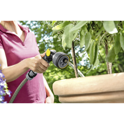Зрошувач ручний Karcher "Premium", пістолетний, металевий, 4 режими, регулювання напору води