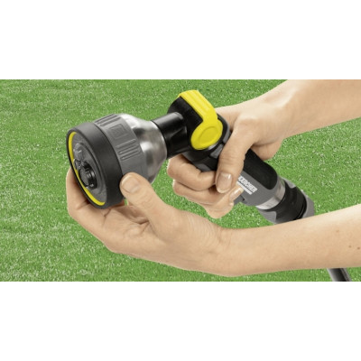 Зрошувач ручний Karcher "Premium", пістолетний, металевий, 4 режими, регулювання напору води