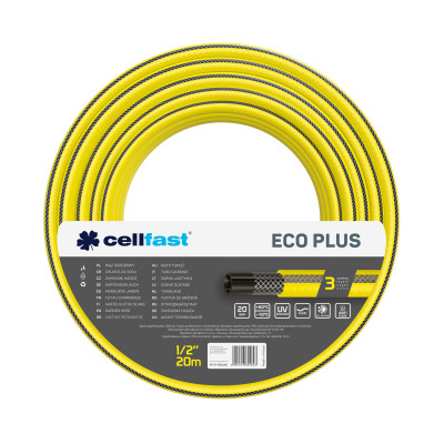 Шланг садовый Cellfast ECO PLUS 1/2" 20м 3 слоя до 20бар -10…+50°C