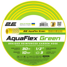 Шланг садовий 2Е AquaFlex Green 1/2&quot; 30м 3 шари 10бар -5+50°C