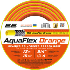 Шланг садовий 2Е AquaFlex Orange 3/4&quot; 12м 4 шари 20бар -10…+60°C
