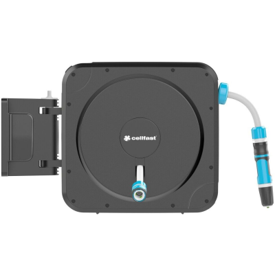 Катушка со шлангом Cellfast ERGO автоматическая 20м+2м шланга 1/2" комплект коннекторов и ороситель ERGO