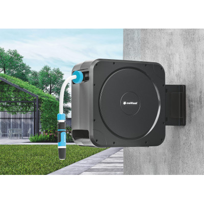 Катушка со шлангом Cellfast ERGO автоматическая 20м+2м шланга 1/2" комплект коннекторов и ороситель ERGO