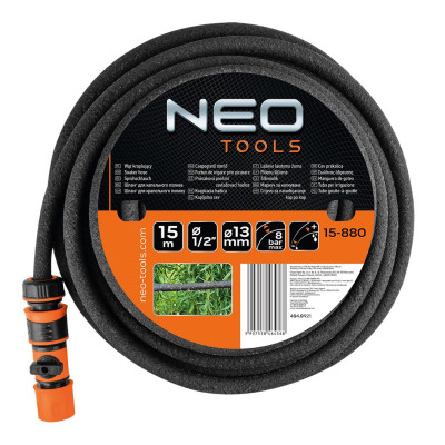 Шланг садовый Neo Tools для капельного полива 1/2" 15м до 8бар.