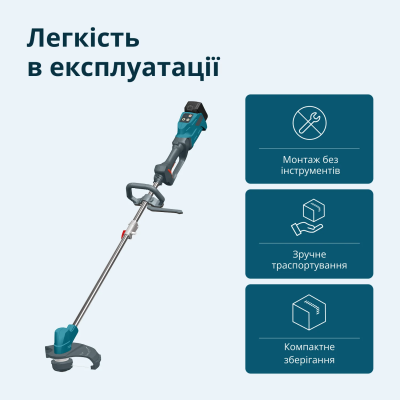 Тример садовий акумуляторний Konner&Sohnen KS BCT-20V 20В літій-іонна 5500–7500об/хв 3.8кг без АКБ за ЗП
