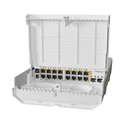 MikroTik CRS318-16P-2S+OUT 16-портовый управляемый PoE