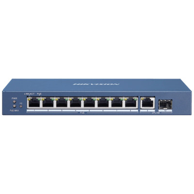 DS-3E0510P-E 8-портовый гигабитный неуправляемый POE коммутатор DS-3E0510P-E 8-портовый гигабитный неуправляемый POE коммутатор