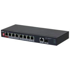 DH-PFS3110-8ET1GT1GF-96 8-портовий некерований з PoE