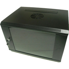 Hypernet WMNC-15U-FLAT-AC-BLACK Шкаф коммутационный настенный 15U 600x450 разборный