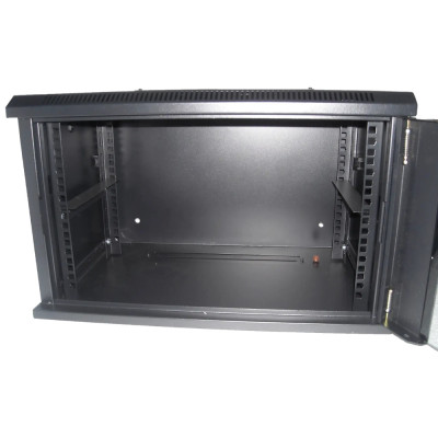 Hypernet WMNC-15U-FLAT-AC-BLACK Шафа комутаційна настінна 15U 600x450 розбірна