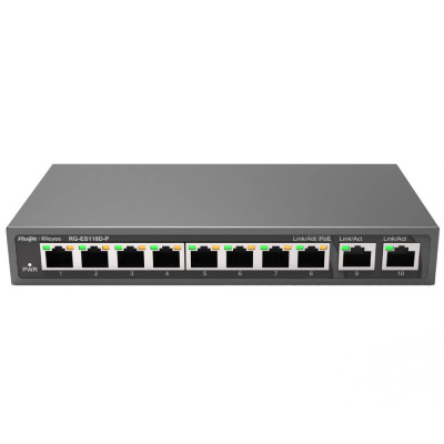 Ruijie Reyee RG-ES110D-P 8-портовий некерований PoE