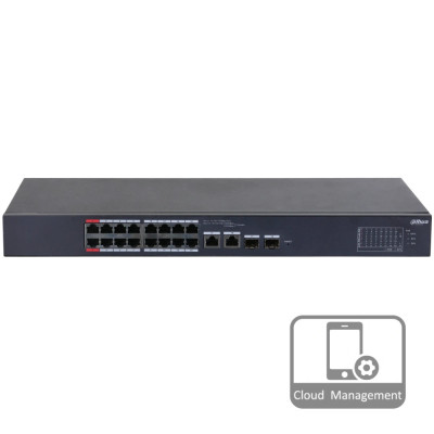 DH-CS4218-16ET-135 16-портовий керований з PoE