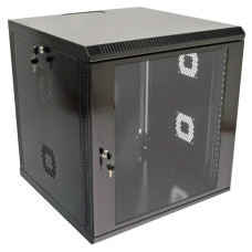 19&quot;12U, 600х500х640 мм Шафа акрилове скло, чорна