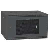 IPCOM 4U 600x350 Шафа телекомунікаційна двері перф (RAL9005)