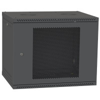 IPCOM 9U 600x450 Шкаф телекоммуникационный двери перф (черный)