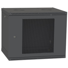 IPCOM 9U 600x450 Шкаф телекоммуникационный двери перф (черный)