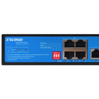 Ewind EW-S1907CG-AP 7-портовый гигабитный коммутатор PoE