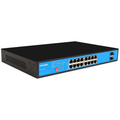 Ewind EW-S1918CG-AP 16-портовый PoE  300 Вт 2G SFP