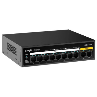 Ruijie Reyee RG-ES110F-P 10-портовий 10/100Мб некерований PoE