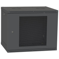 IPCOM 12U 600x450 Шкаф телекоммуникационный двери перф (черный)