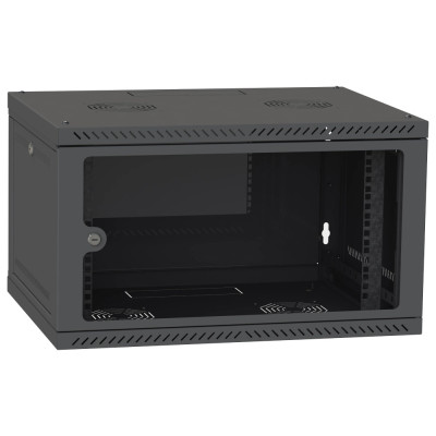 IPCOM СН-4U-060х035-ДС-9005 Шафа телекомунікаційна скло (RAL9005)