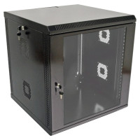 19"12U, 600х600х640 мм Шкаф акриловое стекло черный