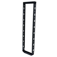 24U Стойка однорамная, черная (без ног)