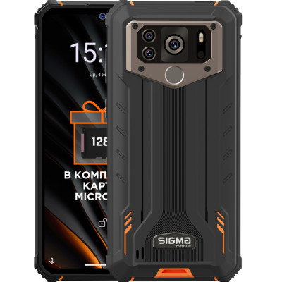 Мобільний телефон Sigma X-treme PQ55 Black Orange (4827798337929) Мобільний телефон Sigma X-treme PQ55 Black Orange (4827798337929)