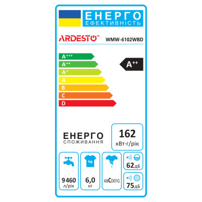 Пральна машина Ardesto WMW-6102WBD