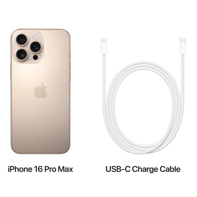 Мобільний телефон Apple iPhone 16 Pro Max 256 GB Desert Titanium (MYWX3)