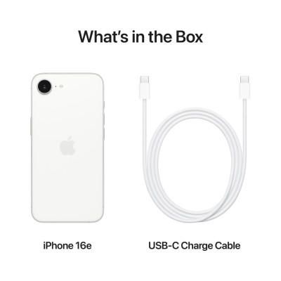 Мобільний телефон Apple iPhone 16e 128GB White (MD1R4)